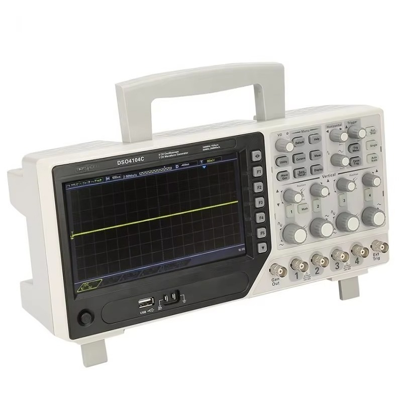 Digital Storage Oscilloscope 100Mhz 4Ch - ออสซิลโลสโคปแบบดิจิตอล Hantek DSO4104C 4 ช่องสัญญาณ 100MHz