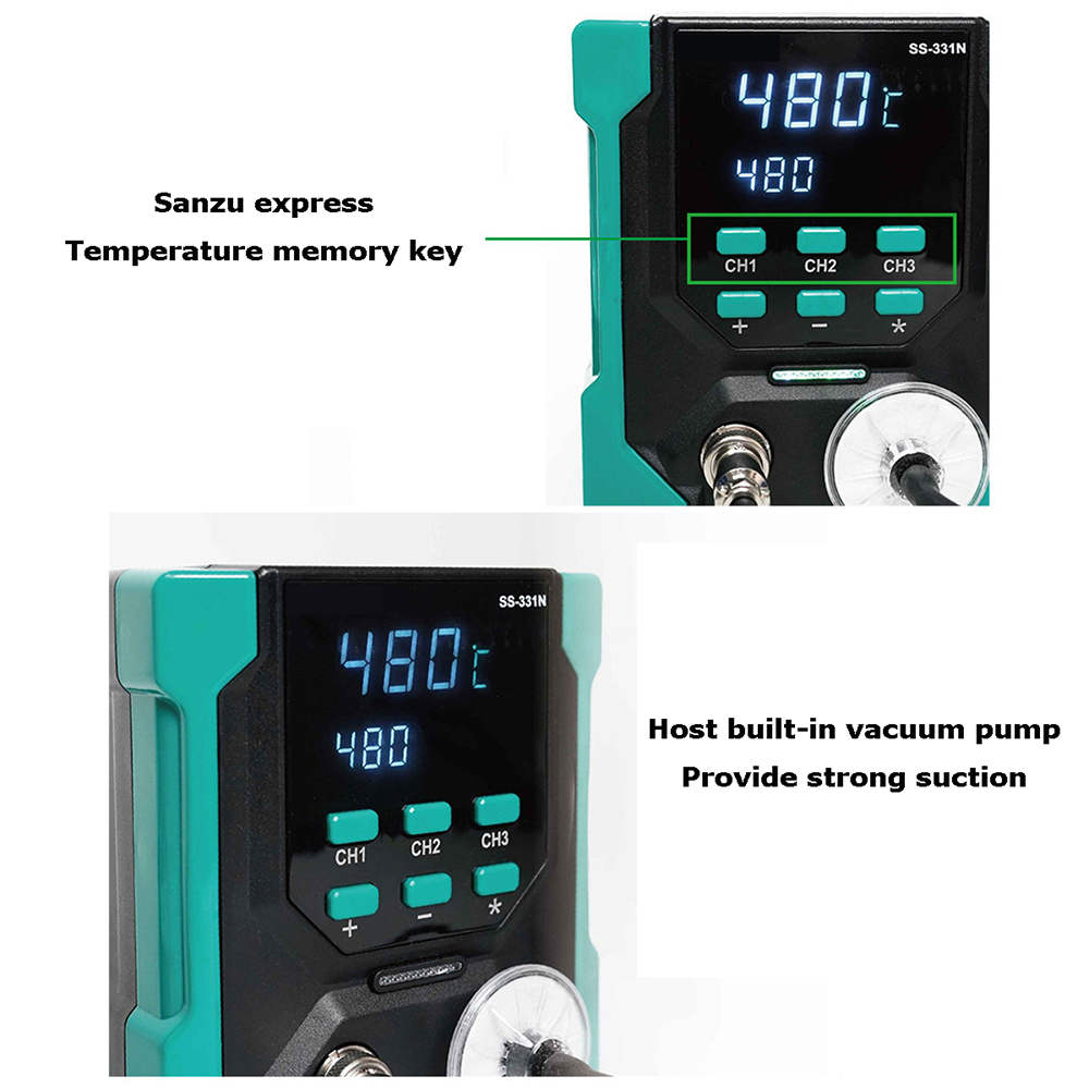 ปั๊มดูดตะกั่วไฟฟ้าดิจิตอล LCD  - Desoldering Gun Vacuum Electric บทวิจารณ์และราคา