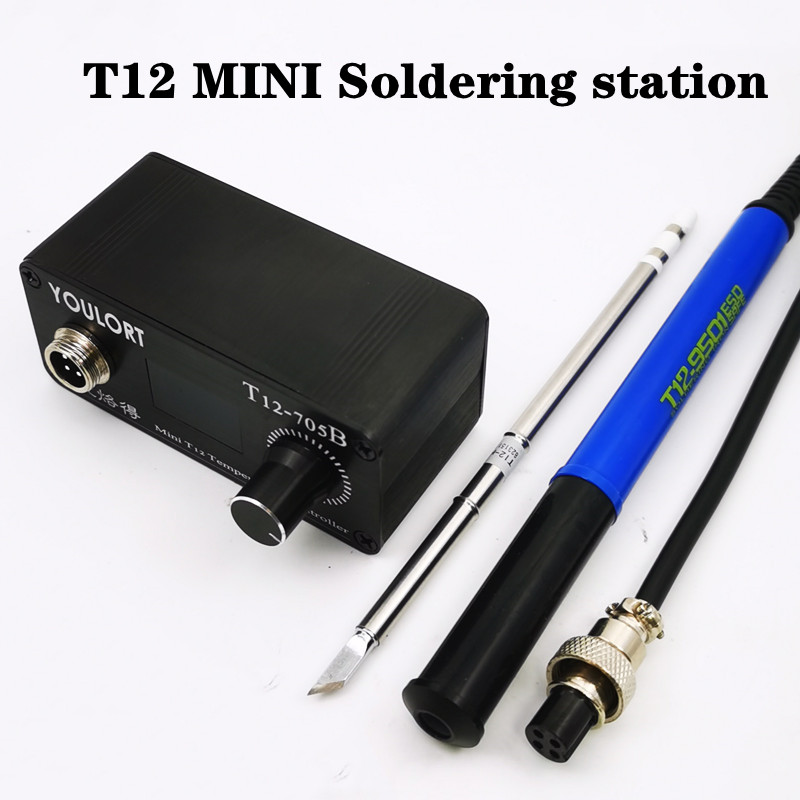 MINI T12-705B การประสาน สถานีเ - Soldering Station T12 Oled บทวิจารณ์และราคา