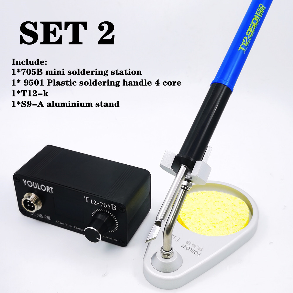 MINI T12-705B การประสาน สถานีเ - Soldering Station T12 Oled บทวิจารณ์และราคา