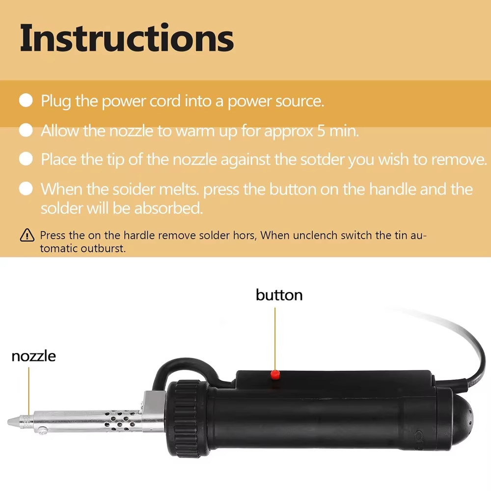 เครื่องดูดตะกั่วไฟฟ้า BBT-680  - Desoldering Gun Vacuum Electric บทวิจารณ์และราคา