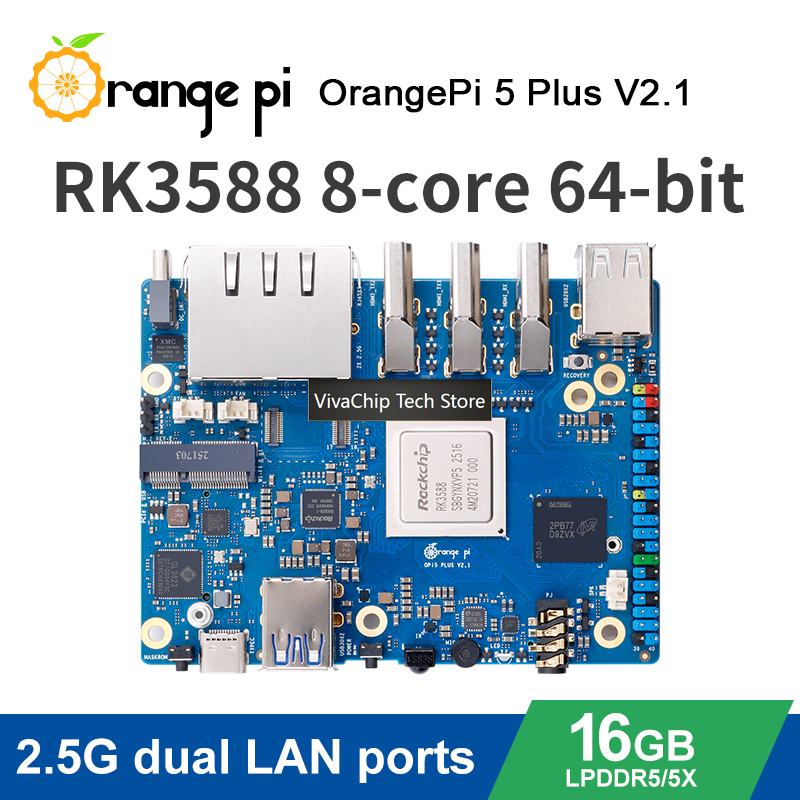 บอร์ดพัฒนา VivaCTOrange Pi 5 P - Orange Pi 5 Plus 16Gb บทวิจารณ์และราคา