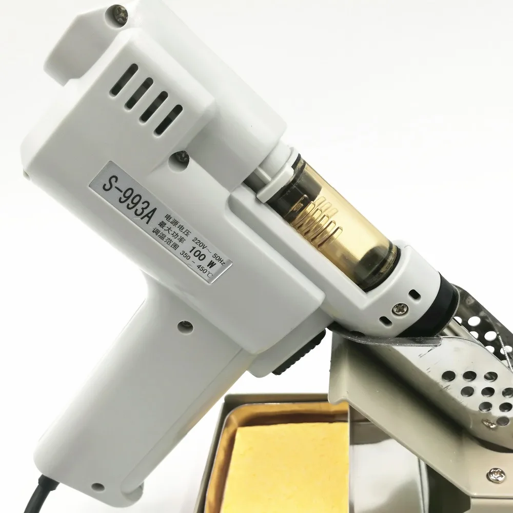ปั๊มดูดตะกั่วไฟฟ้า S-993A ปืนด - Desoldering Gun Vacuum Electric บทวิจารณ์และราคา