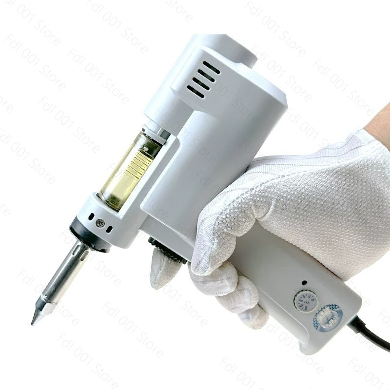 ปืนดูดตะกั่วไฟฟ้าแบบปั๊มคู่ 10 - Desoldering Gun Vacuum Electric บทวิจารณ์และราคา